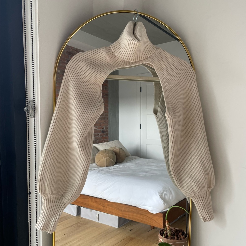 Zara Cream Turtleneck Shrug Bolero USM
